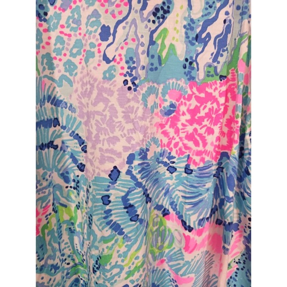 Lilly Pulitzer Coastal Beach Vacation Hatler Neck Tie‎ Back Dress Size XXS - Picture 3 of 4